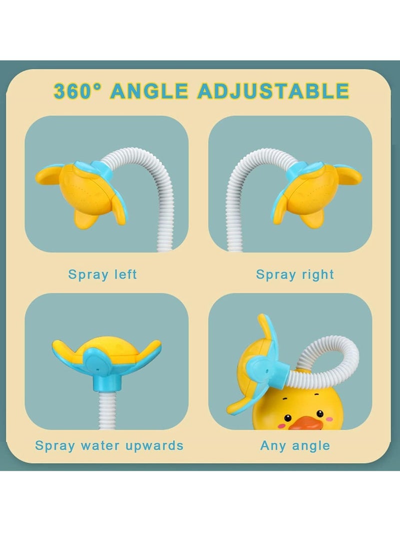 MUMS PLANET - Baby Bath Toys Electric Duck Water Pump with Hand Shower Sprinkler for Kids, Bathtub Shower Toy Game for Boys Girls, Kids Toys For Bath T - Image 1