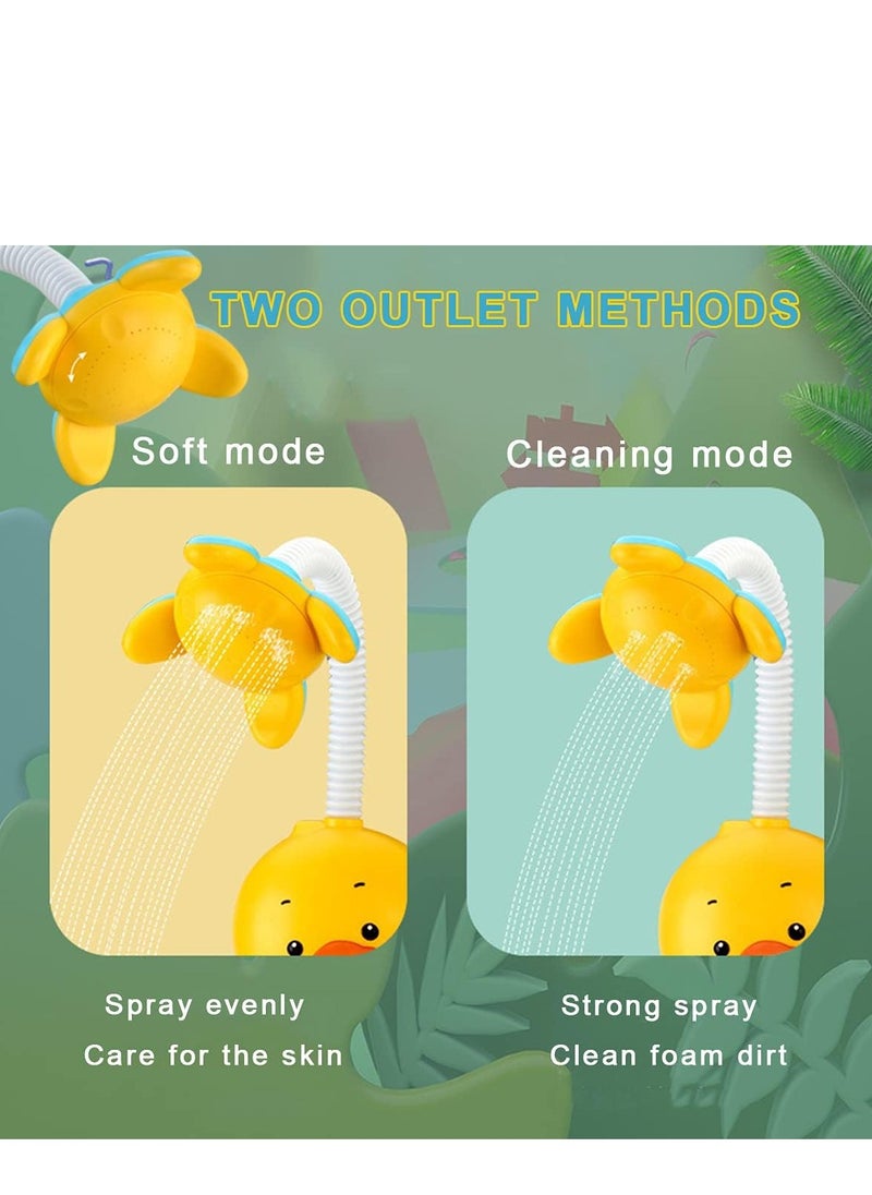 MUMS PLANET - Baby Bath Toys Electric Duck Water Pump with Hand Shower Sprinkler for Kids, Bathtub Shower Toy Game for Boys Girls, Kids Toys For Bath T - Image 1