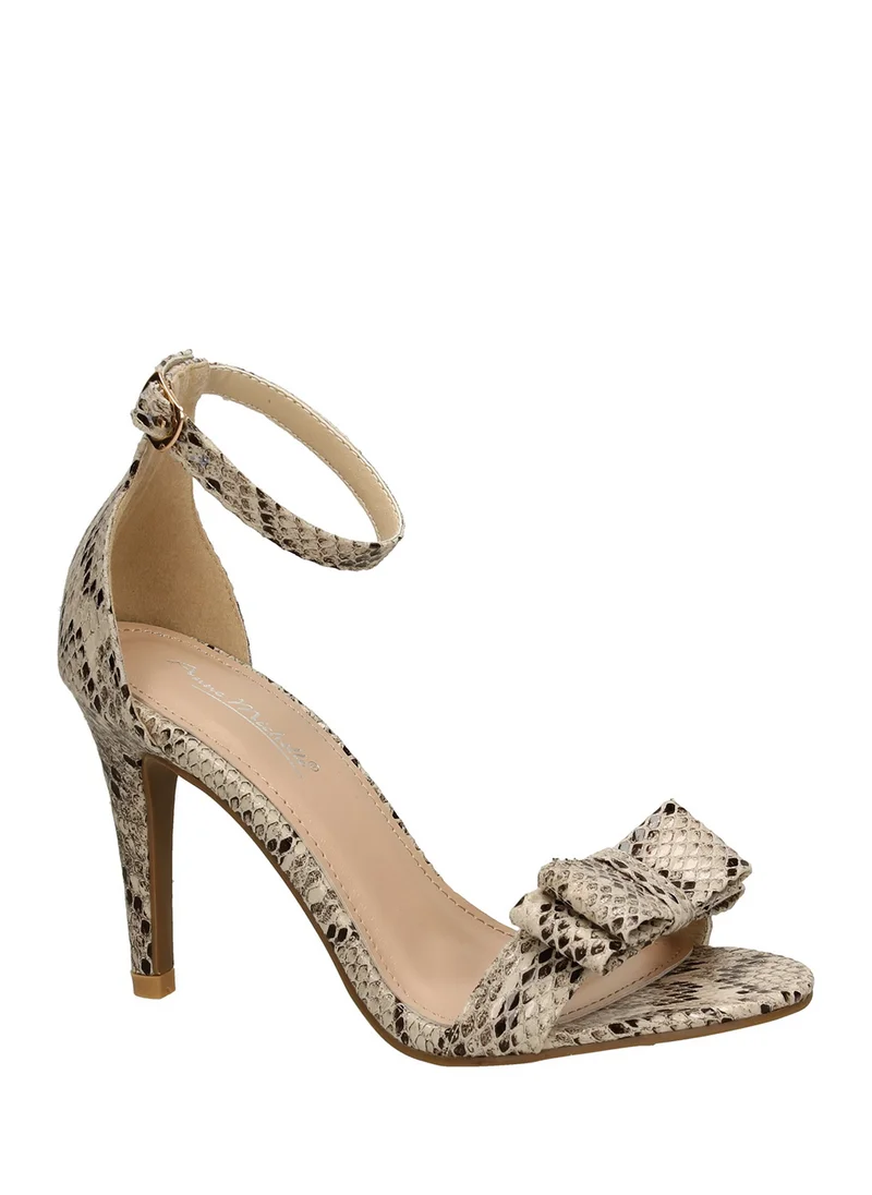 جينجر High Heel Sandal With Bow