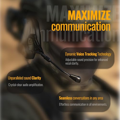 EARMOR M32X Tactical Headset for Helmet with ARC Rail Helmet Mount Adapters - Noise Canceling Headphones for Shooting & Hunting Earmuffs - Image 5