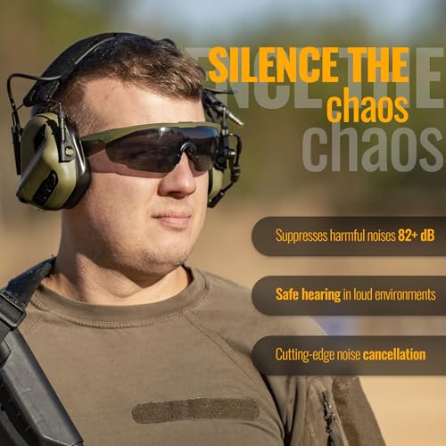EARMOR M32X Tactical Headset for Helmet with ARC Rail Helmet Mount Adapters - Noise Canceling Headphones for Shooting & Hunting Earmuffs - Image 4