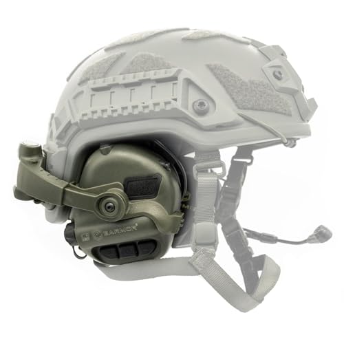 EARMOR M32X Tactical Headset for Helmet with ARC Rail Helmet Mount Adapters - Noise Canceling Headphones for Shooting & Hunting Earmuffs - Image 1