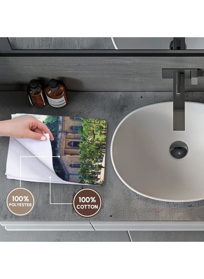 3DROSE 3D Rose Versailles Garden TWL_28353_1 Towel, 15" x 22" - Image 4