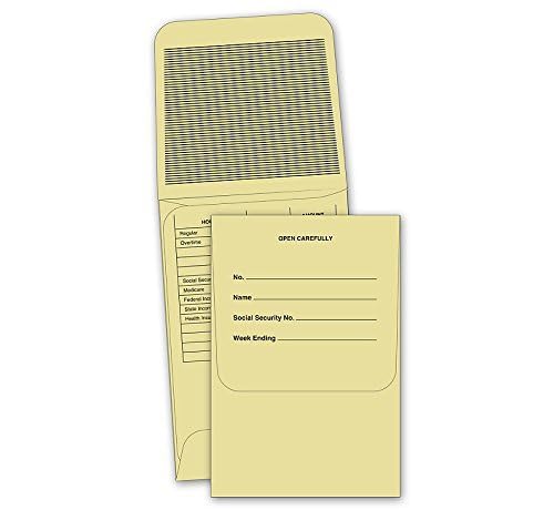 Park Forms USA ABC Coin Payroll Envelope, 3 1/8 x 4 5/8", Brown Kraft - Pack of 500 Envelopes - Image 2