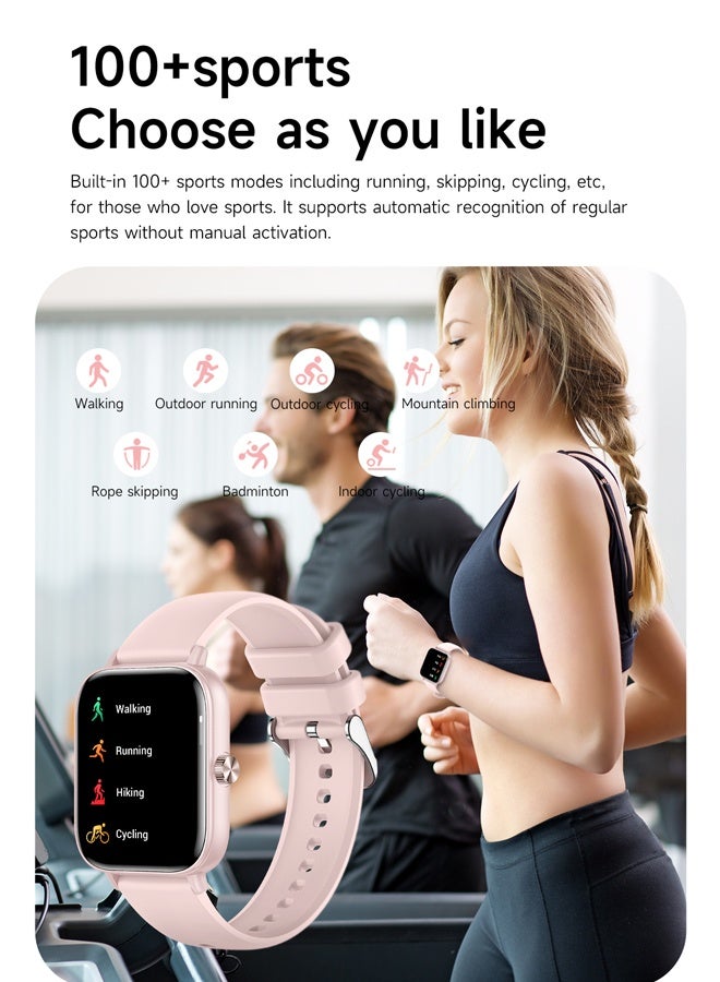 رولستيمي ساعات بلوتوث ذكية للرجال والنساء ، شاشة كبيرة عالية الوضوح 1.83 بوصة تعمل باللمس بملء الشاشة ، جسم رفيع للغاية، أكثر من 100 وضع رياضي ، الرد اللاسلكي / إجراء المكالمات ، مراقبة صحية متعددة الأبعاد ، ساعة ذكية آر تي 128 - Image 3