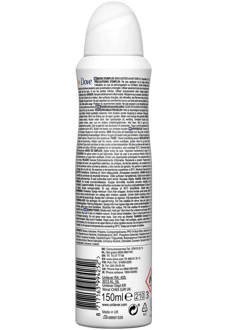 Dove - Pack Of 3 Dove Invisible Dry 150 Ml Spray - Image 1