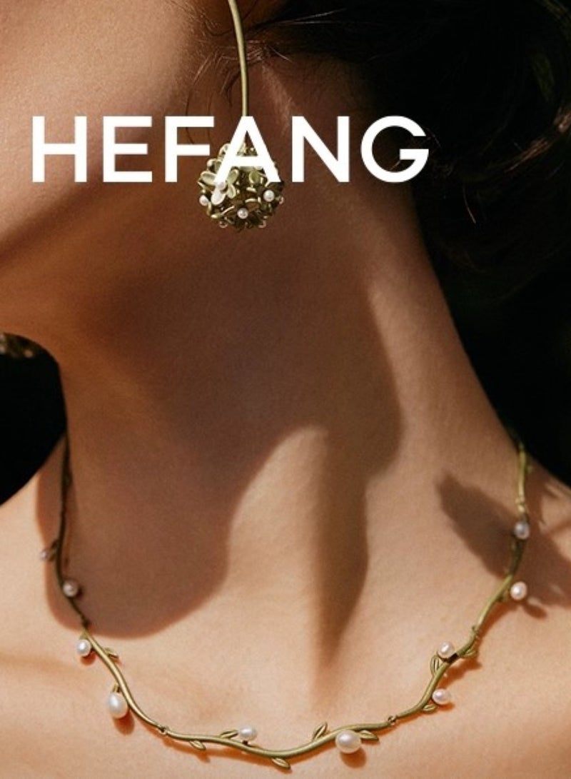 HEFANG Olive Leaf Vine Necklace - Image 3