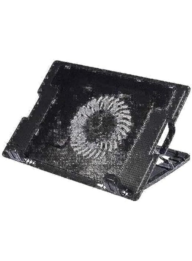 Crash C1000 Laptop Cooling Pad – Effective cooling with a 140mm fan, LED lighting, anti-slip design, and five-angle adjustment, suitable for 17-inch laptops. - Image 4