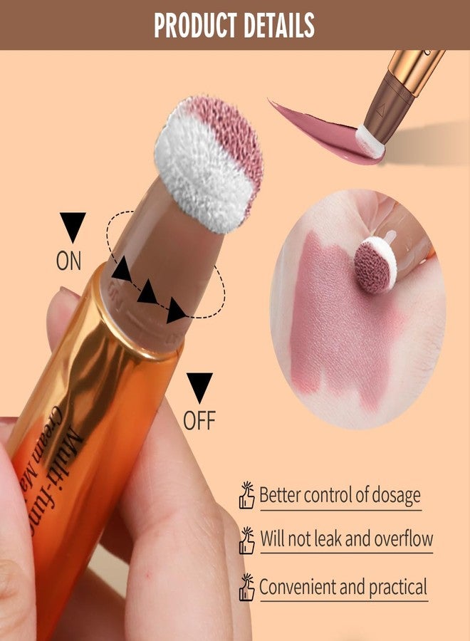QIC Liquid Contour Beauty Wand,Liquid Blush Highlighter Makeup Stick with Applicator, Cream Bronzer Stick Natural Matte Finish, Nourishing Bronzer Stick Cream (09, 0.51 fl.oz) - Image 3