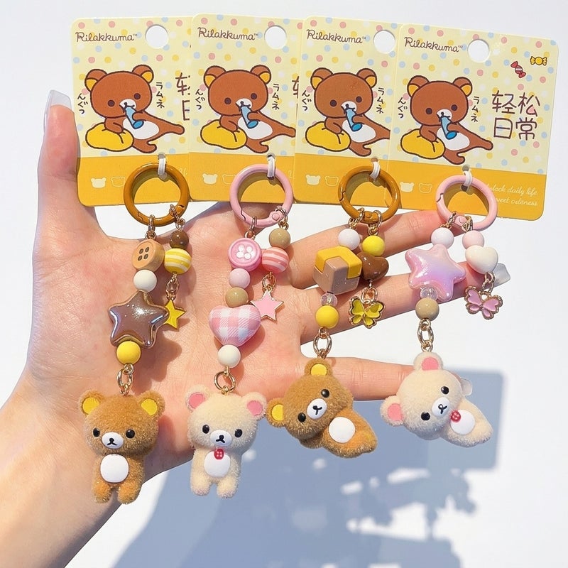 Rilakkuma Mini Series Keychain Cute Cartoon Plush Plush Keychain - Image 1