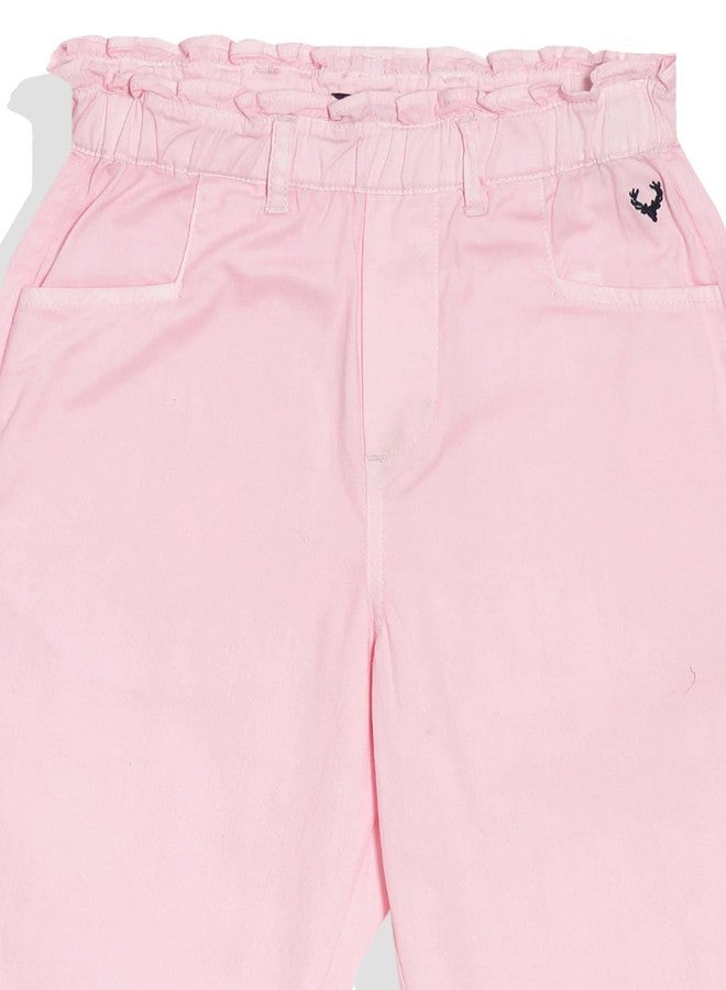 Allen Solly Girl's Slim Pants (AGTFEHWFF51814_Pink - Image 3