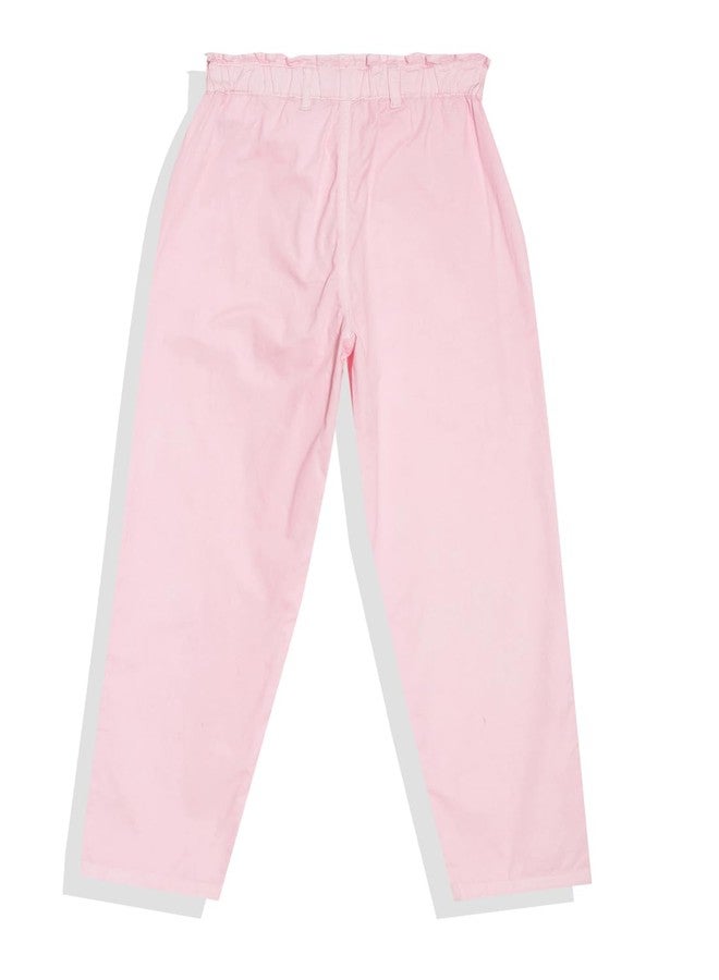 Allen Solly Girl's Slim Pants (AGTFEHWFF51814_Pink - Image 2