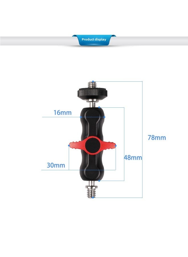 Generic Double Ball Head Universal Bracket SLR Camera Monitor Magic Handle Strange Hand Hot Boot Bracket Pea Clip Strange Hand-Color:Small Pea Clip Holder - Image 1