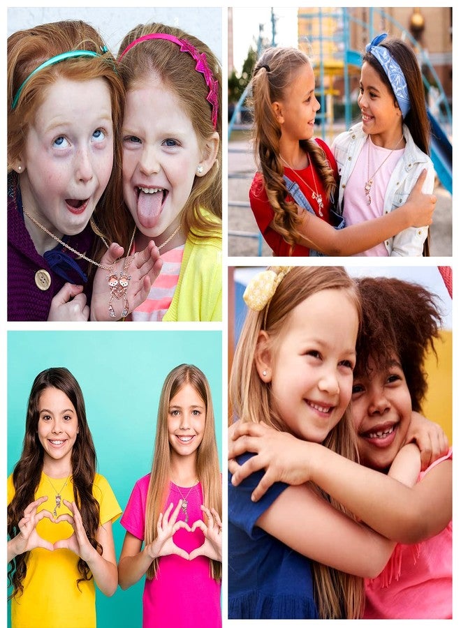 MJartoria BFF Necklace for 2-Matching Animal Pendant Friendship Necklace Best Friend Forever Colored BFF Pendant Best Friend Necklaces Gifts for Women Girls, Metal, not known - Image 4