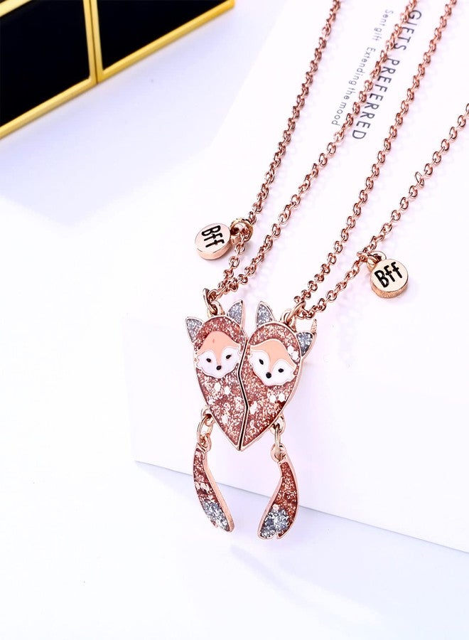 MJartoria BFF Necklace for 2-Matching Animal Pendant Friendship Necklace Best Friend Forever Colored BFF Pendant Best Friend Necklaces Gifts for Women Girls, Metal, not known - Image 5