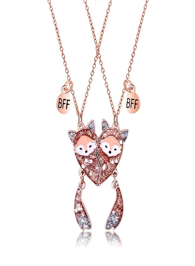 MJartoria BFF Necklace for 2-Matching Animal Pendant Friendship Necklace Best Friend Forever Colored BFF Pendant Best Friend Necklaces Gifts for Women Girls, Metal, not known - Image 1