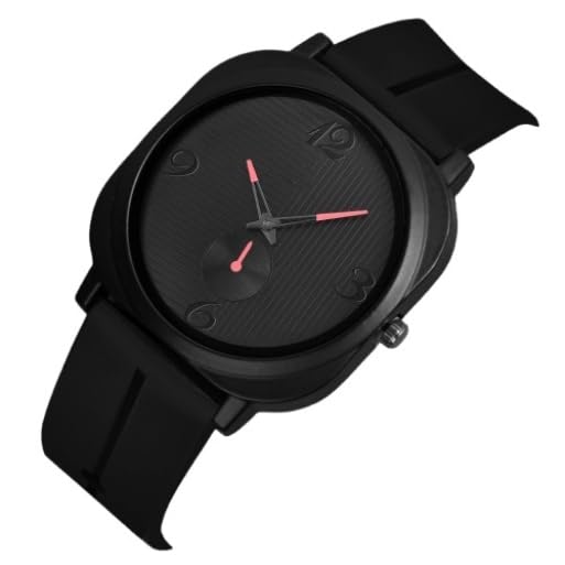 Acnos Unisex Analog Watch with Softest Silicone Strap Pink Needle Colors Quartz Movement Chronograph Style for Men & Boys - Image 1