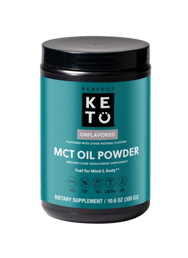 Perfect Keto - Mct Oil Powder Dairy Coffee Creamer And Bulk Supplement, 30 Servings Unflavored - Image 1