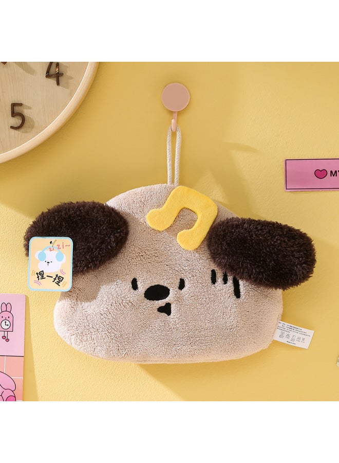 Puppy Happy Holiday Series Coral Fleece Flat Surface Towel Three-layer Thickened Water Absorbent Hair-reeling Quick-drying Towel