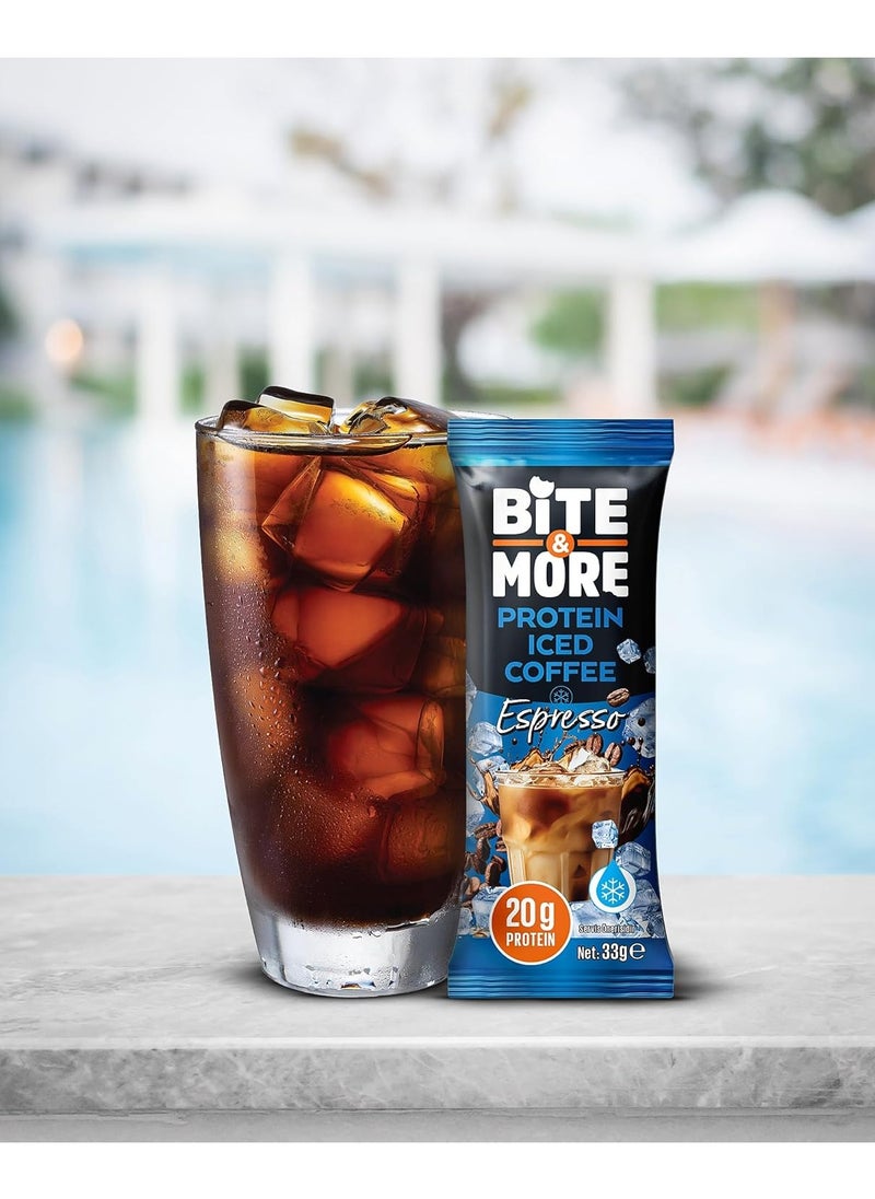 BITE AND MORE Protein Iced Coffee - Espresso - (10 pack)  - Image 4