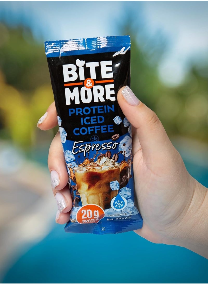 BITE AND MORE Protein Iced Coffee - Espresso - (10 pack)  - Image 5