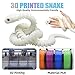 Binvin 3D Printed AnimalsSnake Viper3D Printed Snake Toys Articulated Snake 3D Printed Animals Animal Model Ornaments Creative Funny Toy Festival Gift for Frends Black Blue 24Inch - Image 4