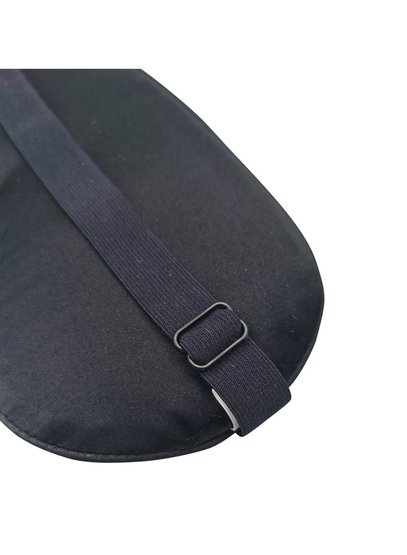 Gerenic Adjustable Comfort Blindfold Eye Patch, for Sleeping, Lounging and Traveling,Black  - Image 2