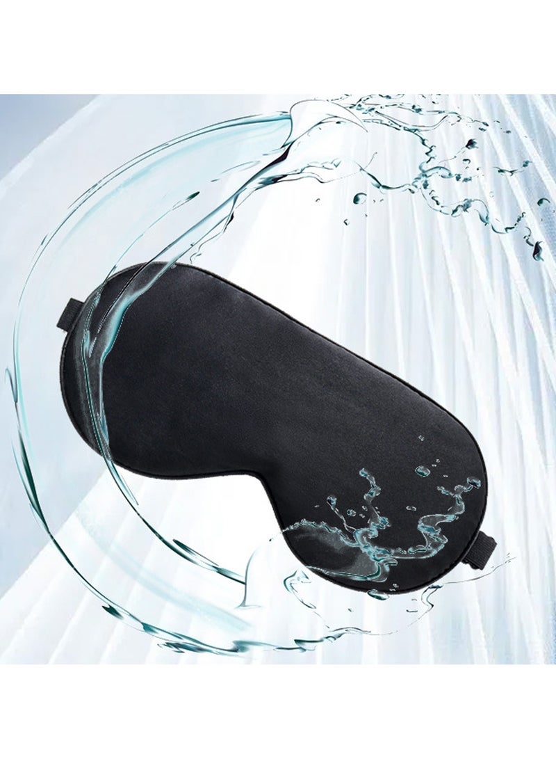 Gerenic Adjustable Comfort Blindfold Eye Patch, for Sleeping, Lounging and Traveling,Black  - Image 3
