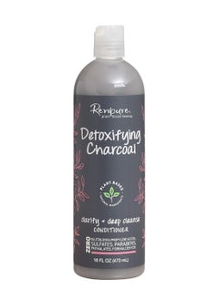 Renpure RENPURE Plant Based Beauty Detoxifying Charcoal Clarify + Deep Cleanse Conditioner, Mint, 16 Fl Oz  - Image 1