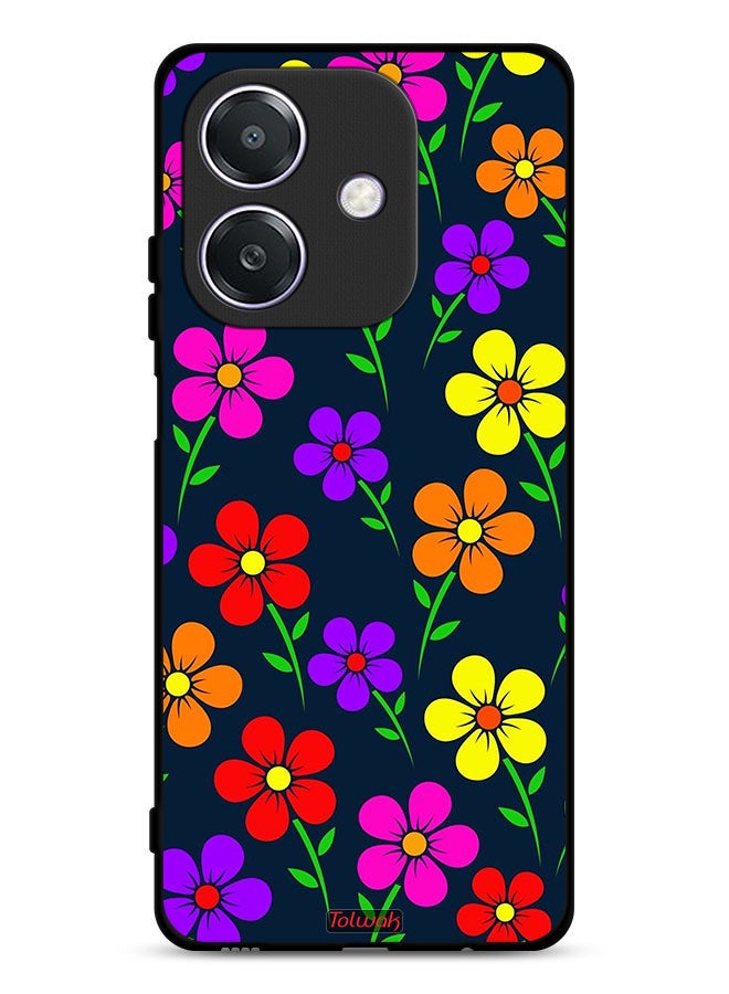 Tolwak Oppo A3 5G Protective Case Cover Colorful Flowers - Image 1