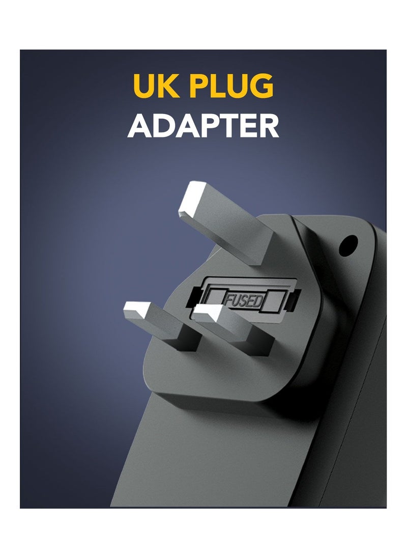 Remson Remson Omni Plug PD GaN 45W World to UK Universal Travel Adapter with 3 USB-C/ 1 USB-A Ports and 1 AC Socket  - Image 4