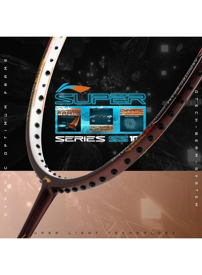 لي-نينج مضرب تنس الريشة لي-نينغ سوبر سيريس  كربون جرافيت مشدود مع غطاء كامل للمضرب