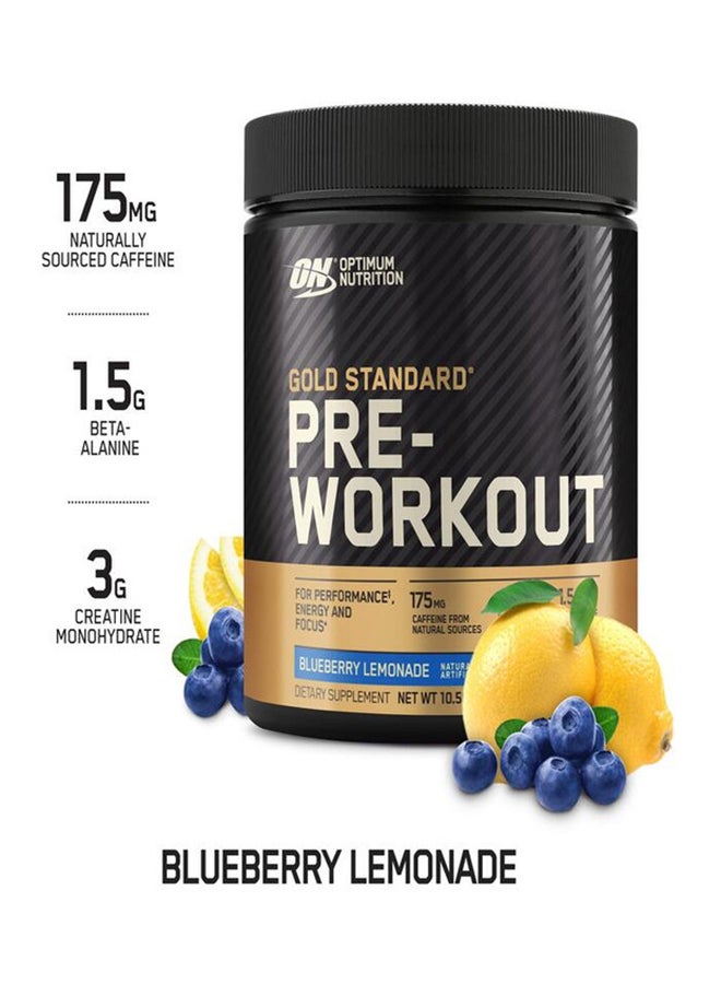 Optimum Nutrition Gold Standard Pre-Workout Dietary Supplement - Blueberry Lemonade - Image 2