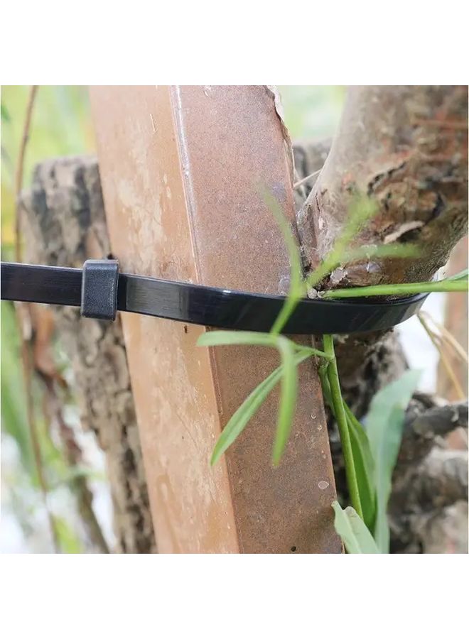 Black 7.87 Inch Heavy Duty Self Locking Cable Ties 100pcs For Automotive Wiring - Image 4