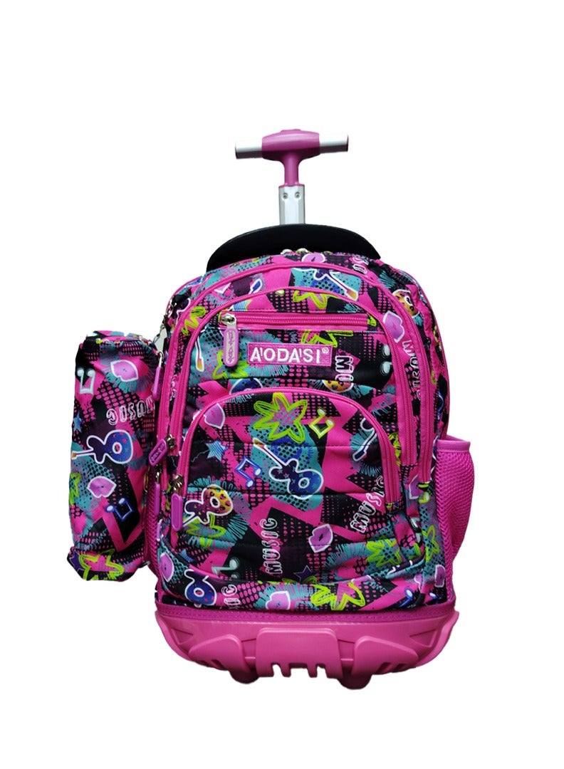 AODASI Trolley School Bag, School Bags for Girls and boys Trolley Bag for Kids Travel Bag Trolley Luggage backpack multi useful , 16 inch - Image 4