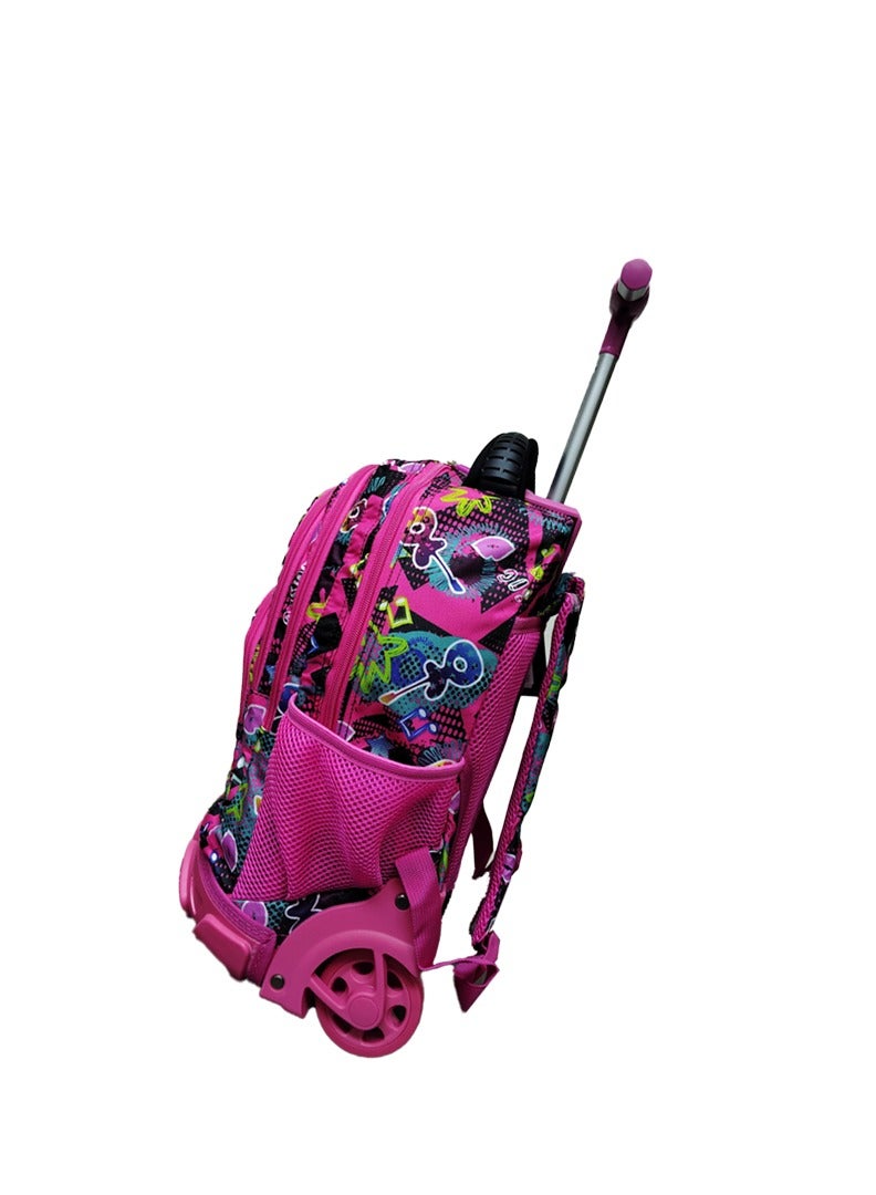 AODASI Trolley School Bag, School Bags for Girls and boys Trolley Bag for Kids Travel Bag Trolley Luggage backpack multi useful , 16 inch - Image 2