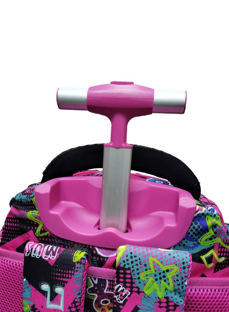 AODASI Trolley School Bag, School Bags for Girls and boys Trolley Bag for Kids Travel Bag Trolley Luggage backpack multi useful , 16 inch - Image 5