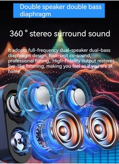 M MIAOYAN Computer audio desktop speaker subwoofer wired Bluetooth dual-purpose USB interface multi-purpose high-volume audio  - Image 3