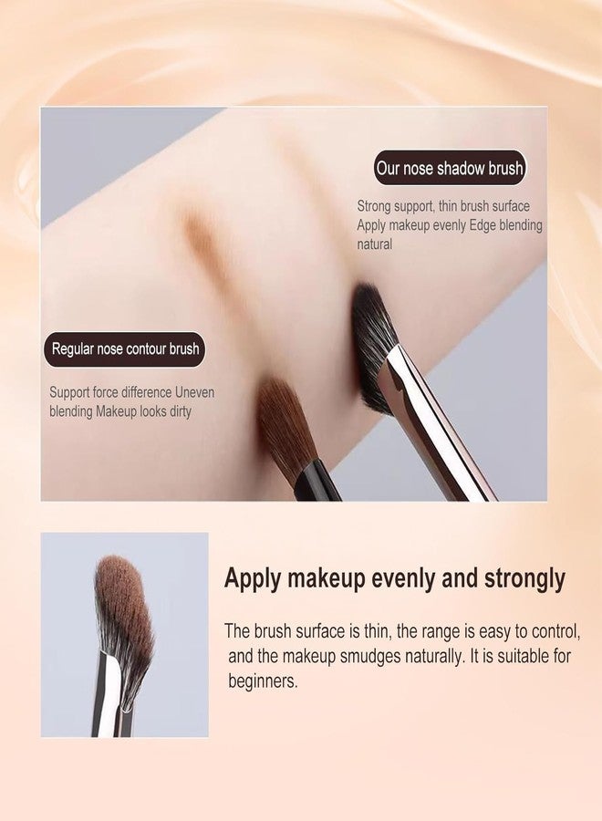 LuxoCare 2PCS Nose Contour Brushes U Shaped - Makeup Brush 2-in-1 Dual Ended,Angled Brush for Sculpting and Defining, Perfect for Blush,Highlight,Cheek Bones & Nose,Suitable for Beginners & Professionals - Image 4