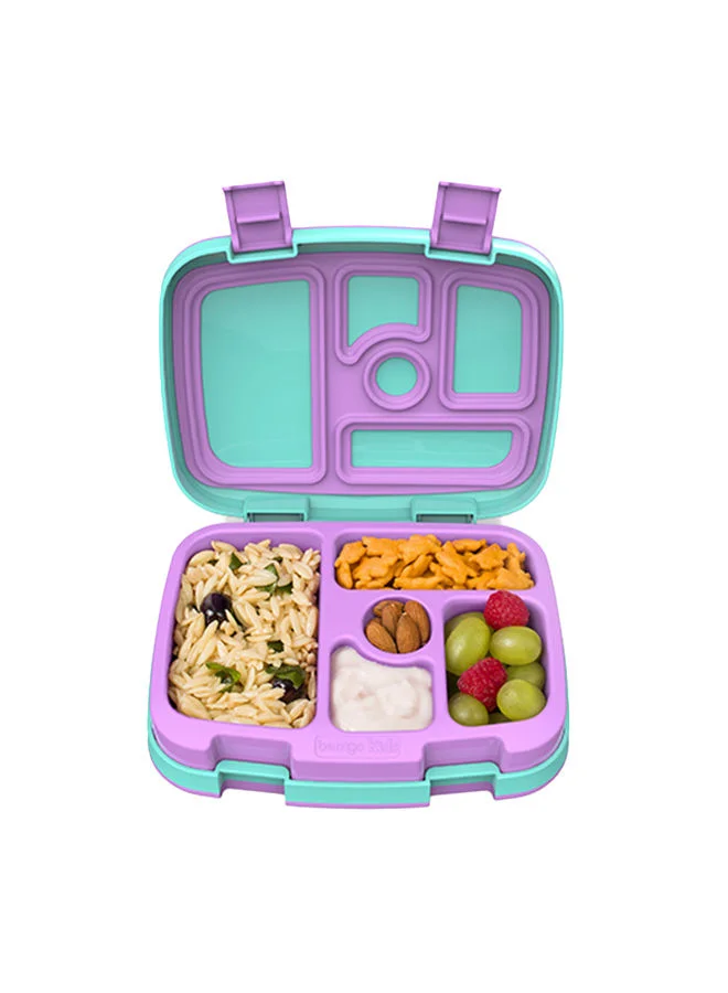 Bentgo Kids Prints Leak Proof 5 Compartment Bento Style Kids Lunch Box - Ideal Portion Sizes For Ages 3 To 7, Bpa Free, Dishwasher Safe, Food - Safe Materials (Mermaid Scales)