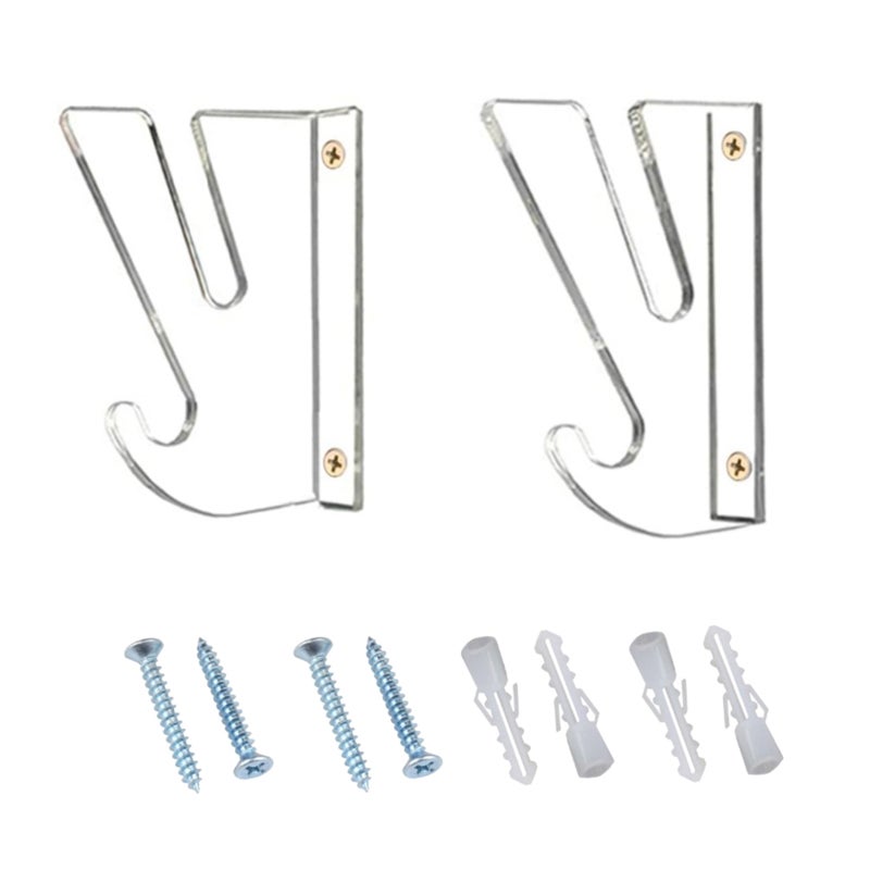 Skateboard Wall Mount: 4mm Premium Acrylic - Sturdy Durable Skateboard Hanger with Storage Hooks for Skateboard Longboard Display and Gear Storage at Home Garage - Image 1