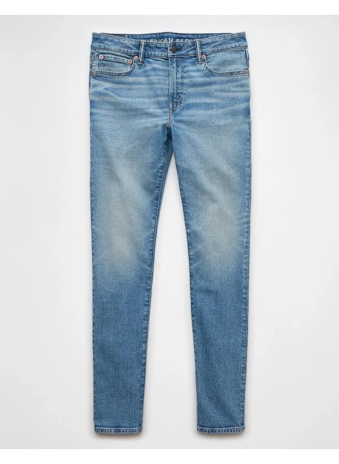 امريكان ايجل Airflex+ Mid Wash Skinny Fit Jeans