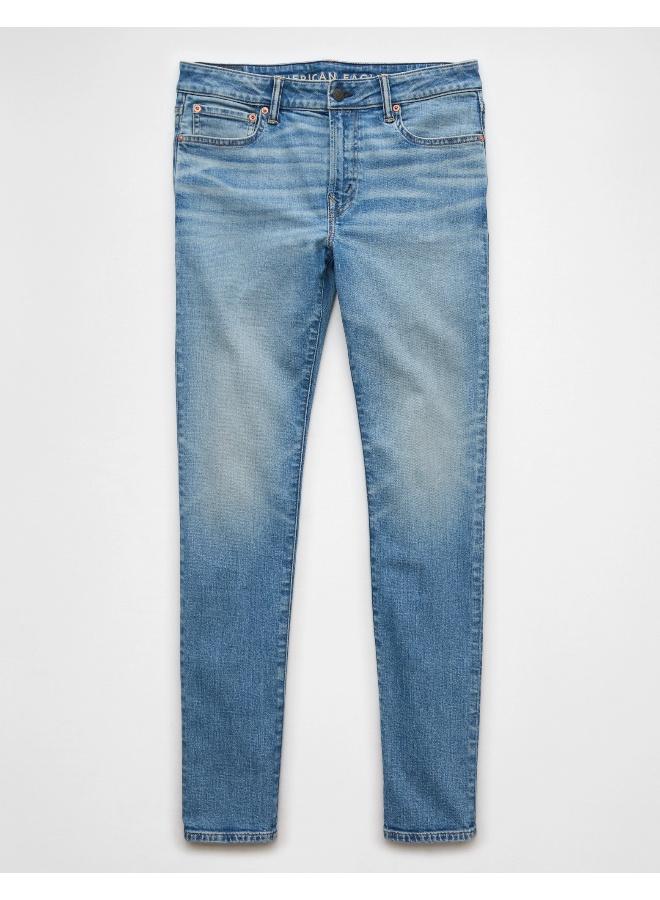American Eagle Airflex+ Mid Wash Skinny Fit Jeans  - Image 4