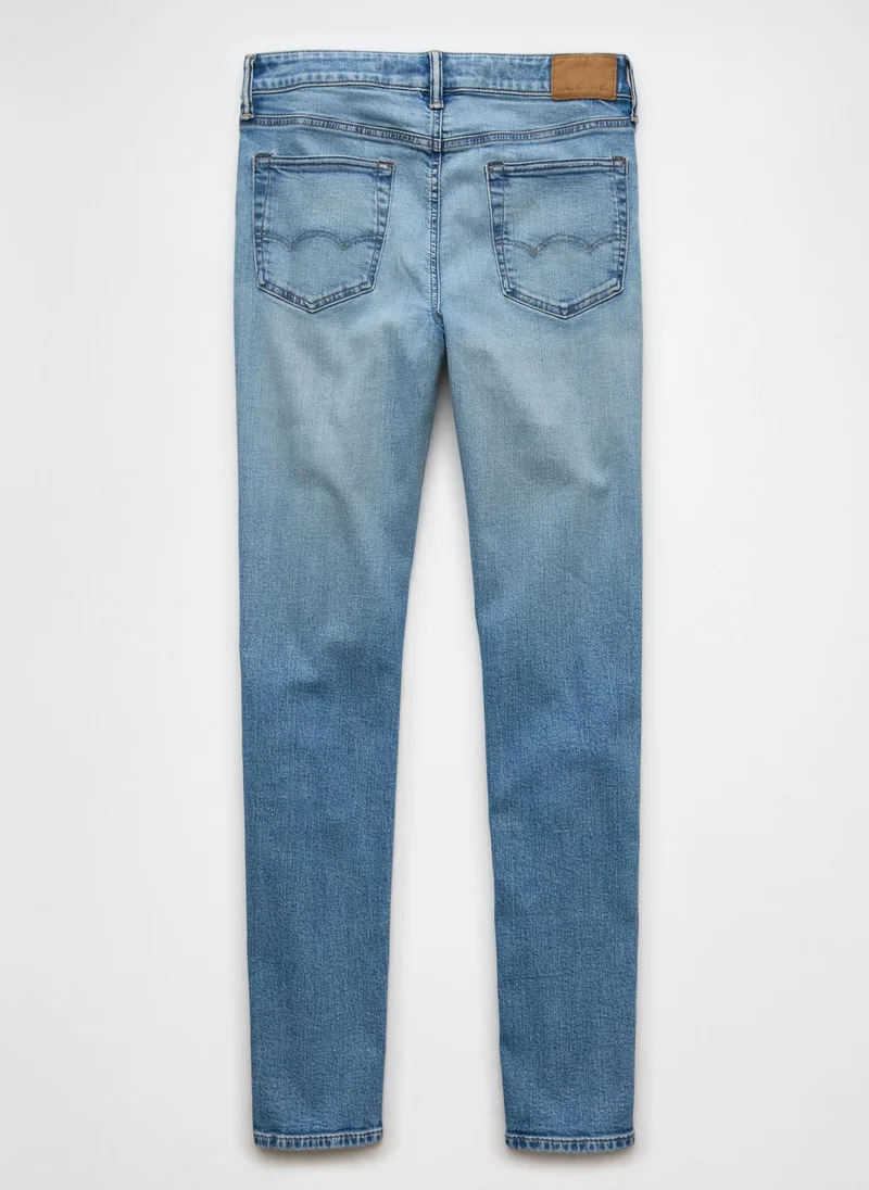 امريكان ايجل Airflex+ Mid Wash Skinny Fit Jeans