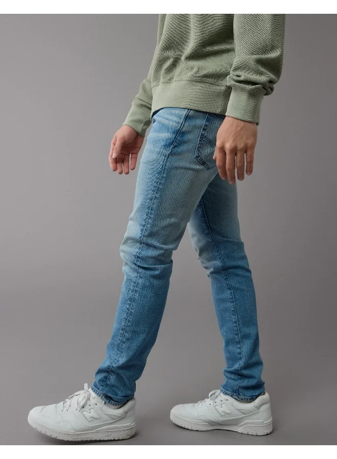 امريكان ايجل Airflex+ Mid Wash Skinny Fit Jeans