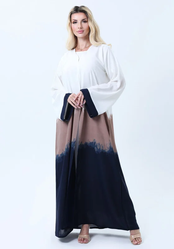 MSquare Fashion CEY Lightweight Triple Shade Abaya with Sheila