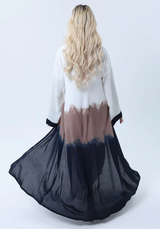 MSquare Fashion CEY Lightweight Triple Shade Abaya with Sheila