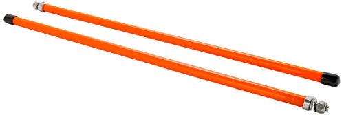 Black Boar Camco Black Boar ATV/UTV Snow Plow Marker Kit | Features a High Visible Florescent Orange Color & Designed with High-Density Polyethylene with Flexible Vinyl End Caps | 18-Inches (66029) - Image 1