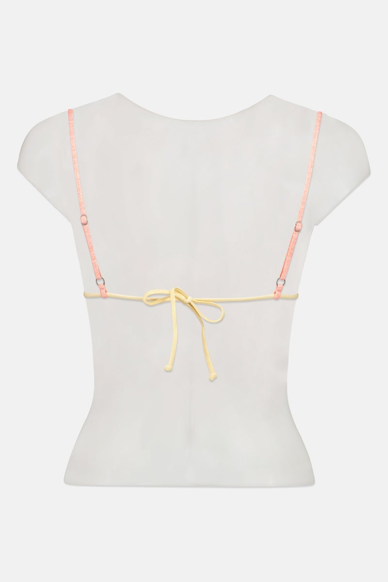 Billabong Women Reversible Non Padded Stripe Print Bikini Top, Multicolor - Image 2