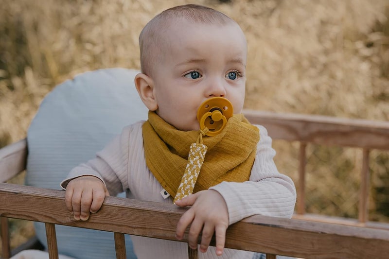 Bibs Bandana Bib in Baby Blue - 100% Organic Cotton - Image 2